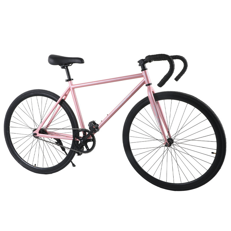 700C Classic pink fixed gear bicycle single speed steel aluminum alloy fixed gear bikes