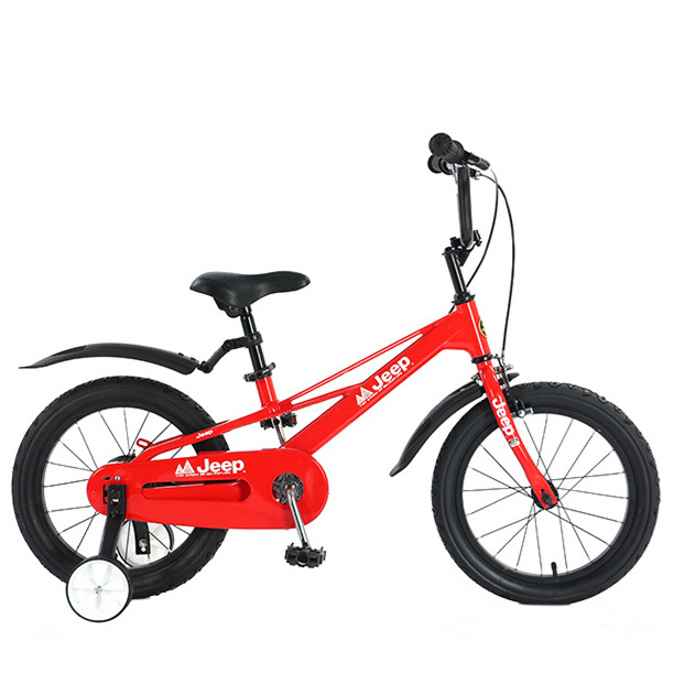 Wholesale Magnesium Alloy Kids Bikes 16 Inch 4 Wheel Children Bike 3 To 5 Years Old Baby Bike With Training Wheels