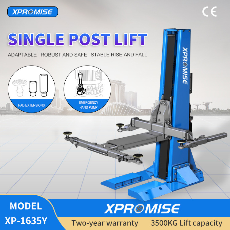 High Quality 3500kg Lifting Capacity Hydraulic Mobile Single Post Car Lift