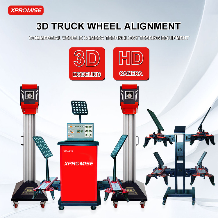 XP-A12 3D Truck wheel alignment car lift tire repair machine auto workshop equipment small scissor lift mobile scissor lift