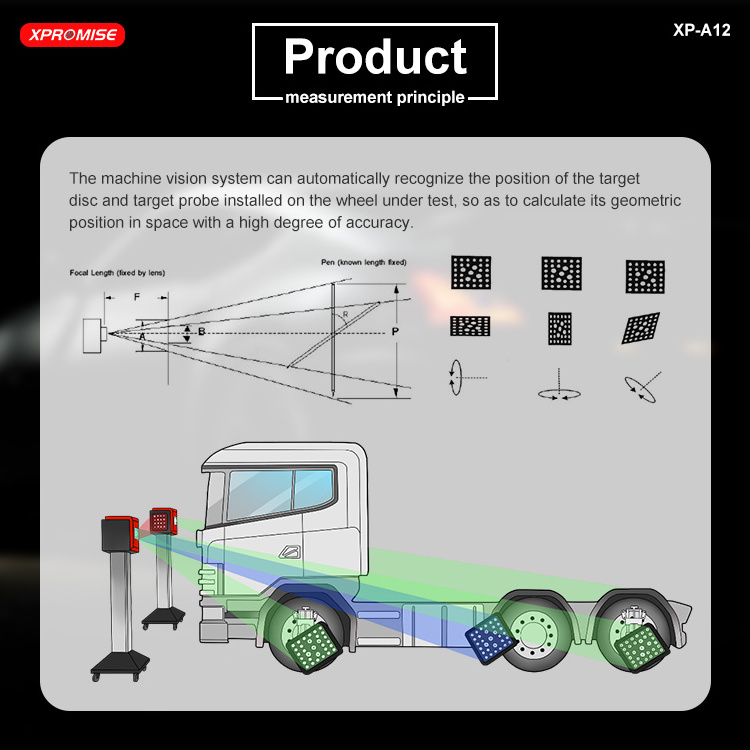 XP-A12 3D Truck wheel alignment car lift tire repair machine auto workshop equipment small scissor lift mobile scissor lift