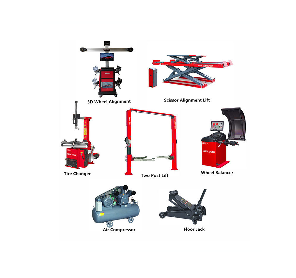 XP CE Wheel Alignment Garage Equipment Solution Design Tire Service Tools Tire Shop Tire Changer and Balancer Combo