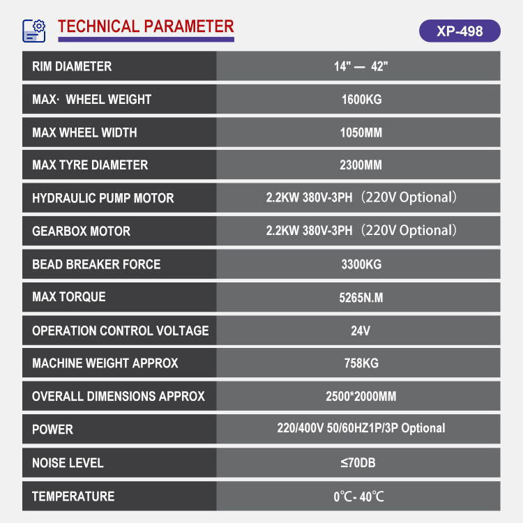 Auto and motorcycle configuration customized hot-selling semi-automatic truck tire changer