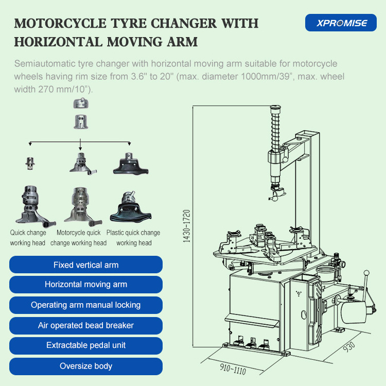 Hot Sale Tire Repair Machine Motorcycle Tire Changer Auto Workshop Equipment