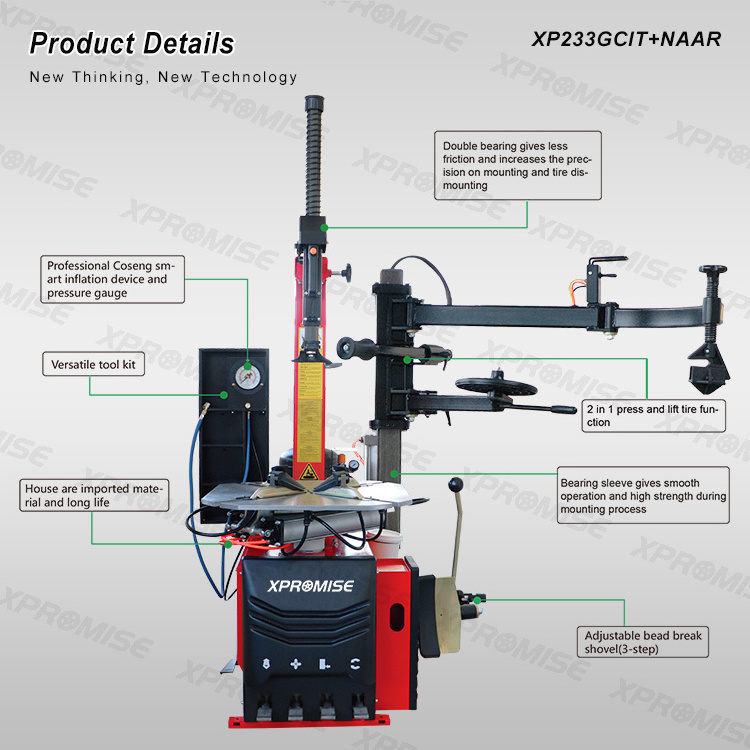 High Quality Auto Workshop Equipment Auto Tire Machine With Rim Protection Tire Changer With Wheel Balancer Combo