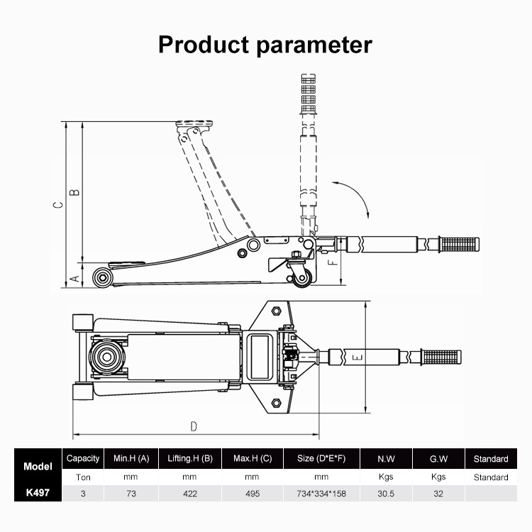 Standard 3 Ton Hydraulic Low Profile Car Lift Jack with Dual Pump/truck wheel balancer automatic tyre changer wheel alignment