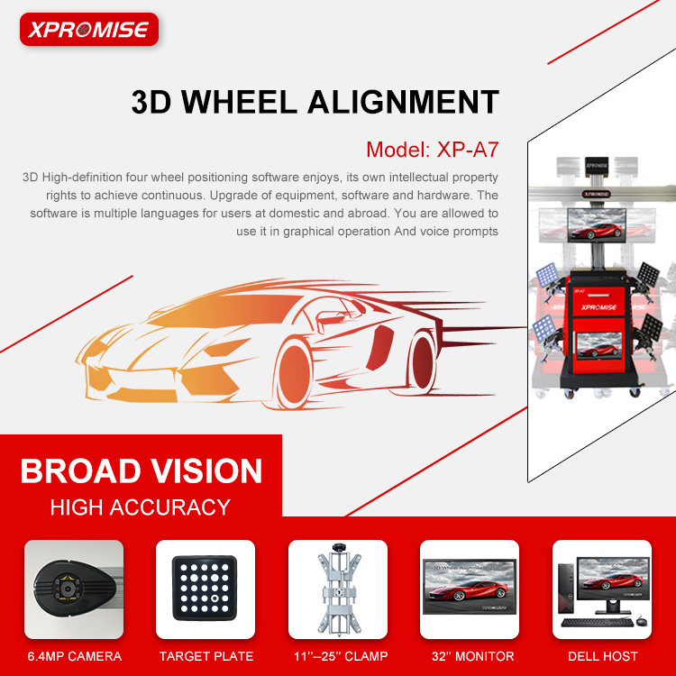 3D wheel alignment service XP-A7/wheel alignment clamp auto lift small scissor lift/mobile scissor lift/auto lift for sale