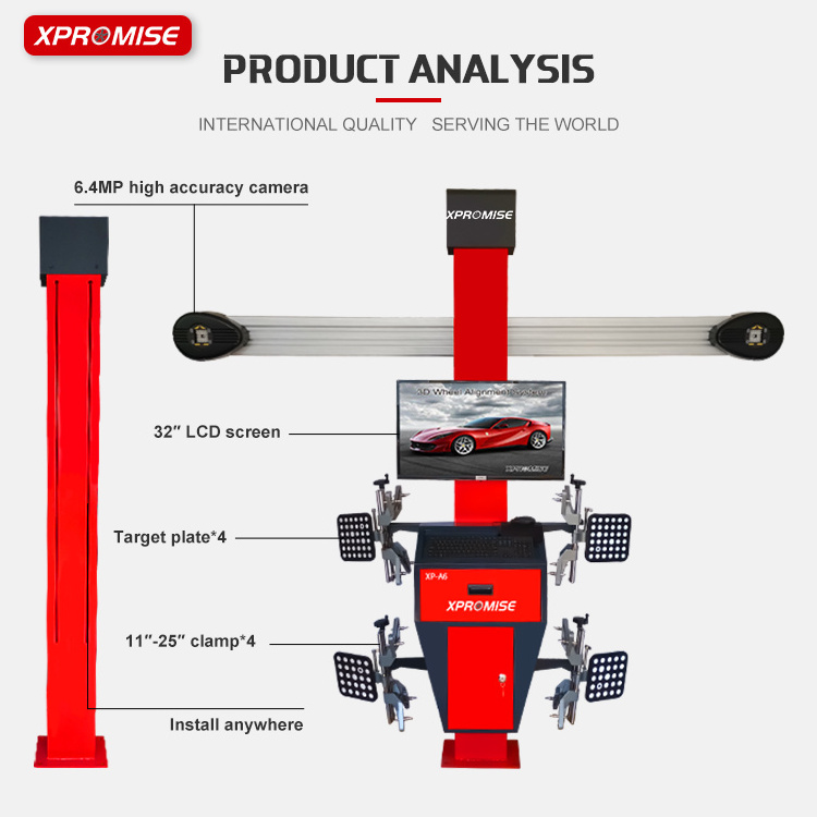 Factory Cheap Price Car 3D 4 Wheel Alignment/auto workshop equipment car elevator lift auto hoist tire repair machine for sale