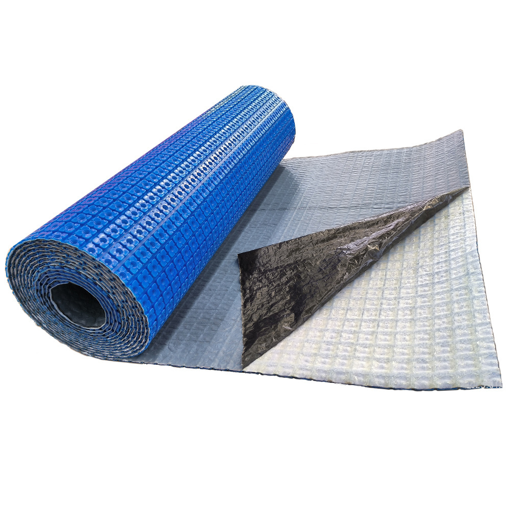 Peel & Stick  Underfloor Heating Mat Self Adhesive Waterproof Uncoupling Membrane Warpseal Dry Install Quick Fast Clean PSA bond