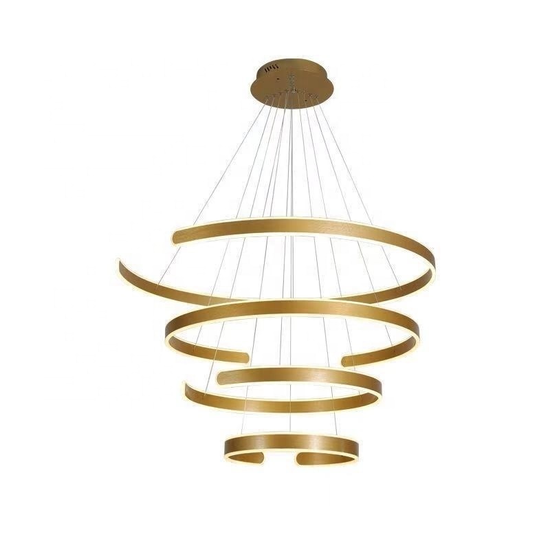 3 ring luxury ceiling chandeliers home decorative pendant lamps gold hotel living room hanging pendant lights