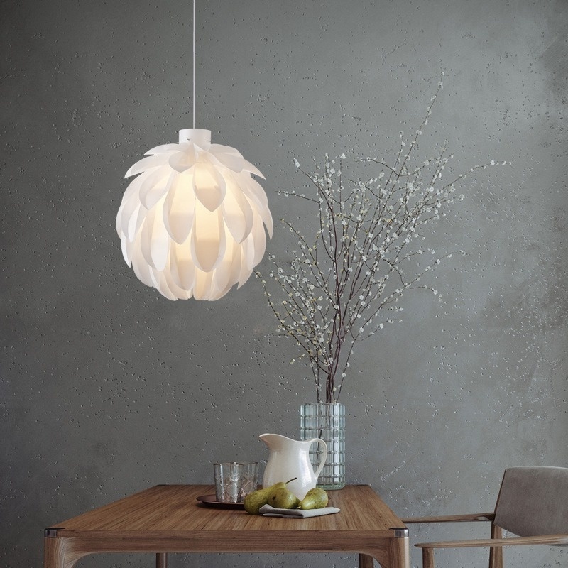 white led hanging chandeliers plastic lighting fixtures modern indoor home decor flowers pendant lamp