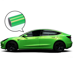 3M Metallic Neon Green Vinyl Wrap Film Car Wrapping Vinyl Color Changing Gloss 3D Car Wraps Printing Film Vinyl Car Wrap