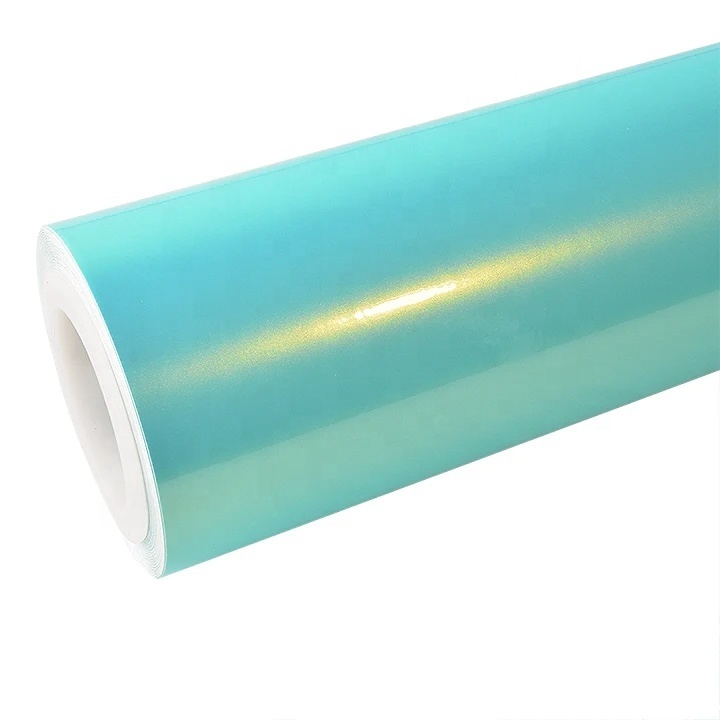 AVERY Car Wrapping Vinyl Metallic Neon Ice Blue Color Changing Air Bubble Free Self Adhesive Car Foil Glossy Car Wrap Vinyl