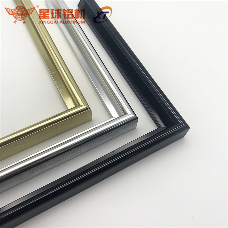 Factory Customized Black Aluminum Picture Frame Moulding/ Drawing Picture Aluminium Frame Profiles/advertising Aluminium frame