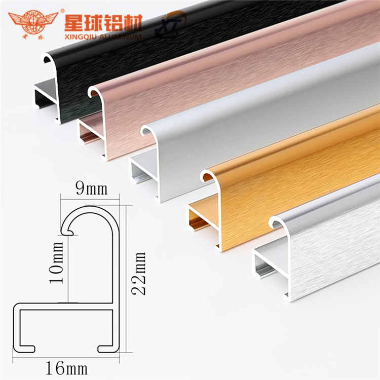 Factory Customized Black Aluminum Picture Frame Moulding/ Drawing Picture Aluminium Frame Profiles/advertising Aluminium frame