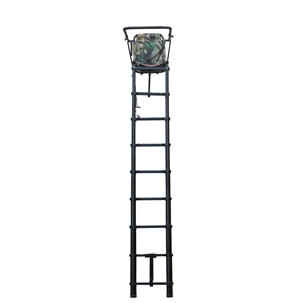 High quality aluminum ladder telescopic seat hunting tree stand