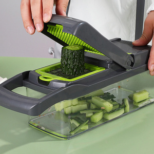 2024 New Manual Vegetable Chopper Tool Modern 22 In 1 Multifunctional Stainless Steel Kitchen Slicer Vegetable Cutter