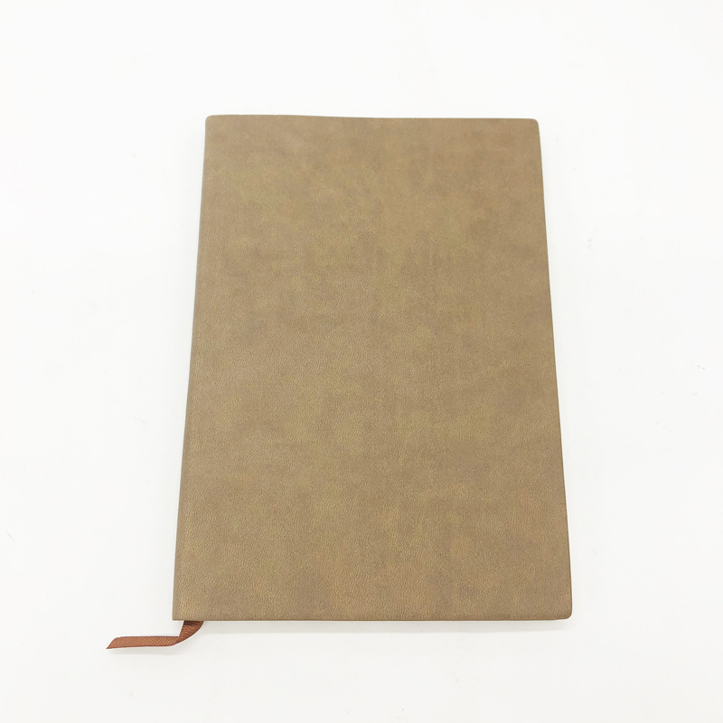 OEM Logo Available A5 Soft Cover PU Leather Lined Note Book Diary Paper Notebook