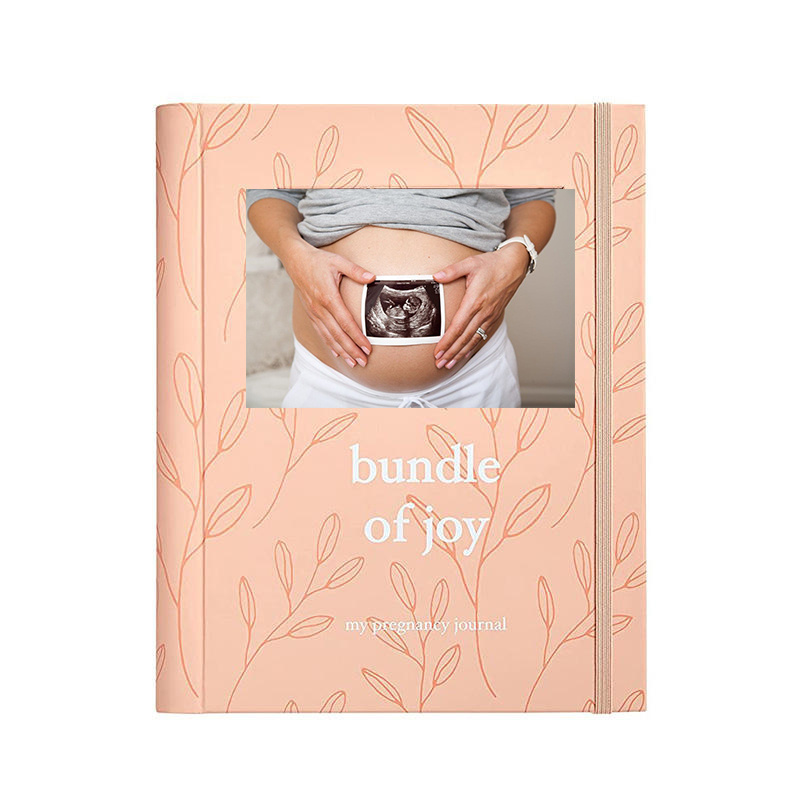 Hardcover Gravure Cover Guided Journal Record Key Milestones Pregnancy Moments Memories Keepsake Pregnancy Journal