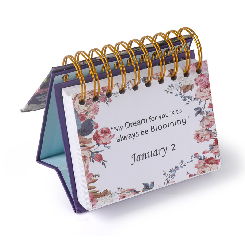 Custom Printing Desk Calendar Mini Daily 365 Days Calendar Tear Off