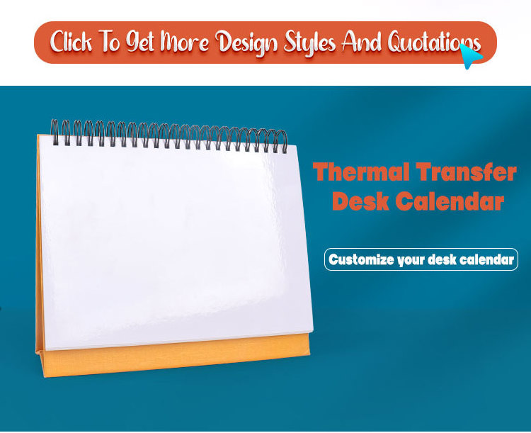 High Quality Sublimation Heat Press Transfer Desk Sublimation Calendar Blank For Printing