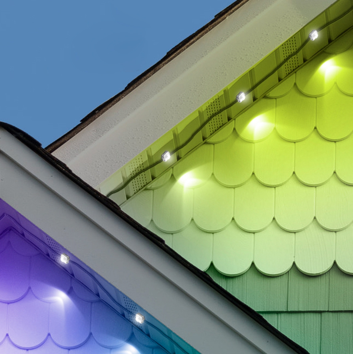 Led Outdoor High quality smart led roof lights rgb 24v eaves outdoor led lights for home decoration