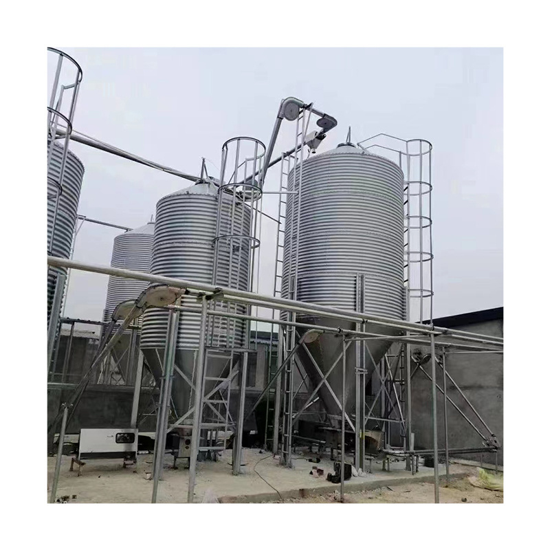 Feed Storage Equipment Galvanized Feed Silo Storage Bin for Poultry Farm