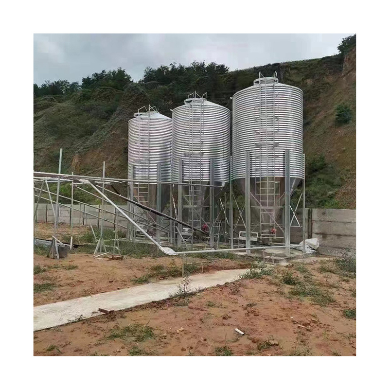 Feed Storage Equipment Galvanized Feed Silo Storage Bin for Poultry Farm