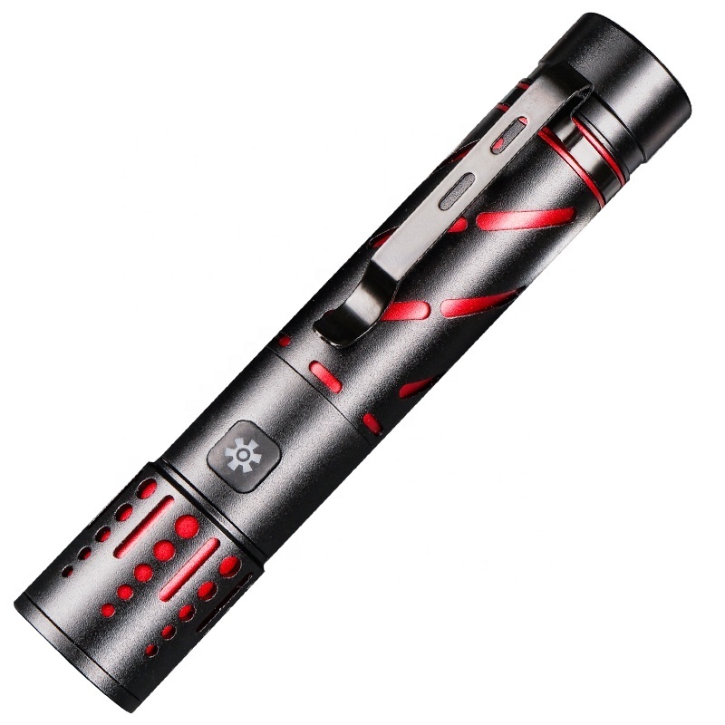 New High Power Aluminium Alloy Pen Light Mini Penlight 1000LM Charging 10W White Laser Tactical Mini Flashlight