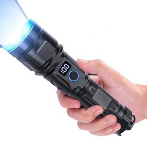 Multifunctional  Portable Charging Explosion-proof Zoom Digital Power Display Strong Flashlight