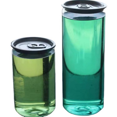 2023 New Arrival Easy Open Can For Soft Drink Juice Soda Coffee 500 ML Clear Plastic Bottle