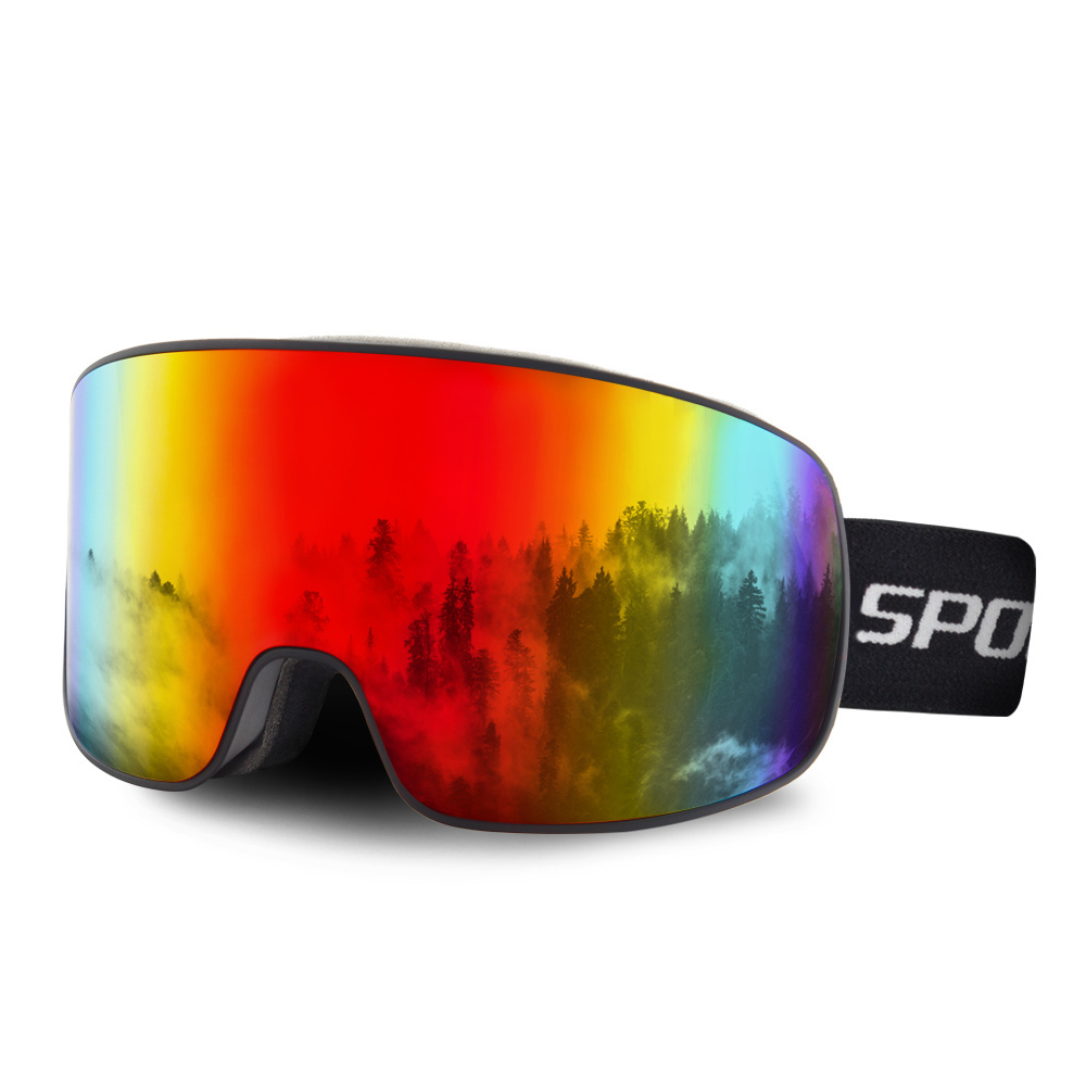 Custom logo anti-fog OEM ODM snow ski goggles UV400 protection OTG snowboard skiing glasses