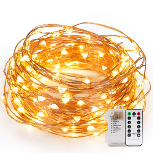 Wholesale holiday led string light battery operated remote control fairy string light for decoration