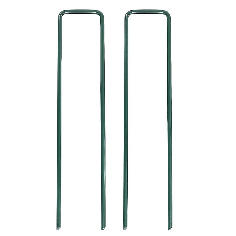 Garden Accessories Fixing Steel Wire Fencing Heavy Duty Stakes Greenhouse Wire Staple Galvanized U-shaped Fasteners Nails