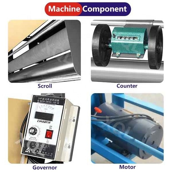 Fabric Meter Counter Rolling Machine Textile finishing Cloth Rolling Winding Machine