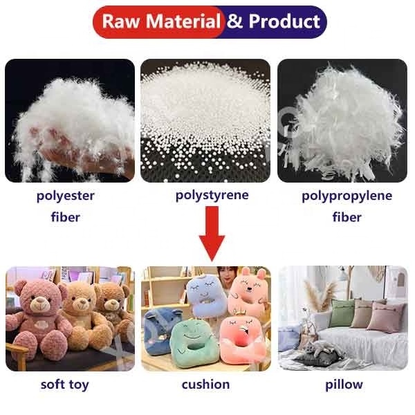 goose feather down jacket and pillow filling making machine cotton waste balls  fiber opening stuffing machine