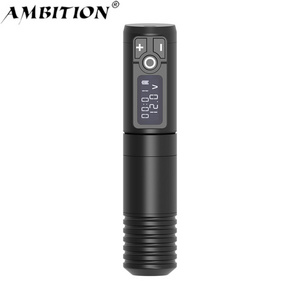 Ambition Thunder 2400mAh Japanese Coreless Motor Rotary Wireless Cartridge Tattoo Pen Machine for Artists Body Art