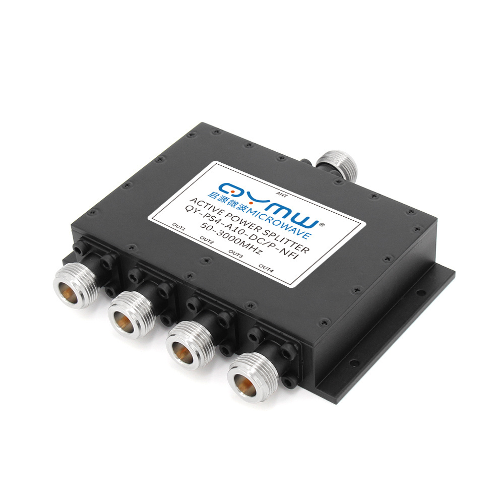 XQY Factory Source Power Splitter A10 Passive Power Splitter Combiner One To Four 0.5-3Ghz Power Divider