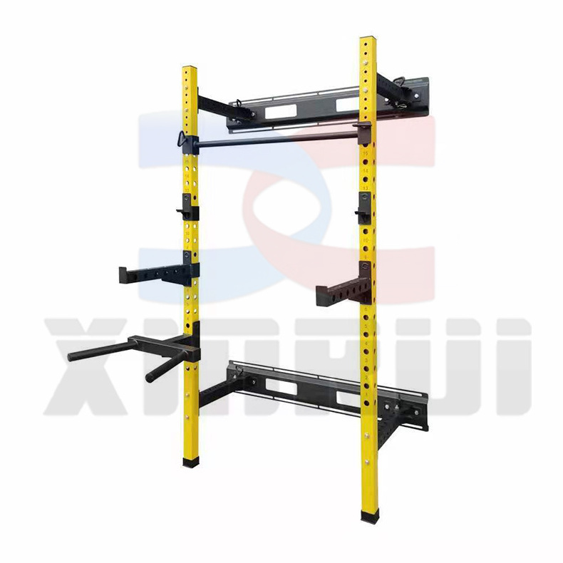 new Home gym Wall mounted foldable pull up bar strength training smith machine squat racks gym equipment mutli function station