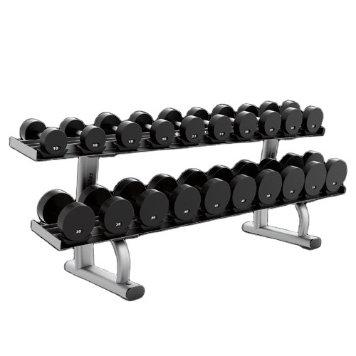 Commercial Wholesale Gym Fitness Equipment All In One Gym Strength Exercise Sports Machines Steel 2 Tier Dumbbell Rack