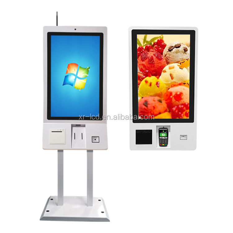 OEM 24 Inch Capacitive Touch Screen Self Service Printer Price Kiosk For Money Machine For Order Payment Supermarkets