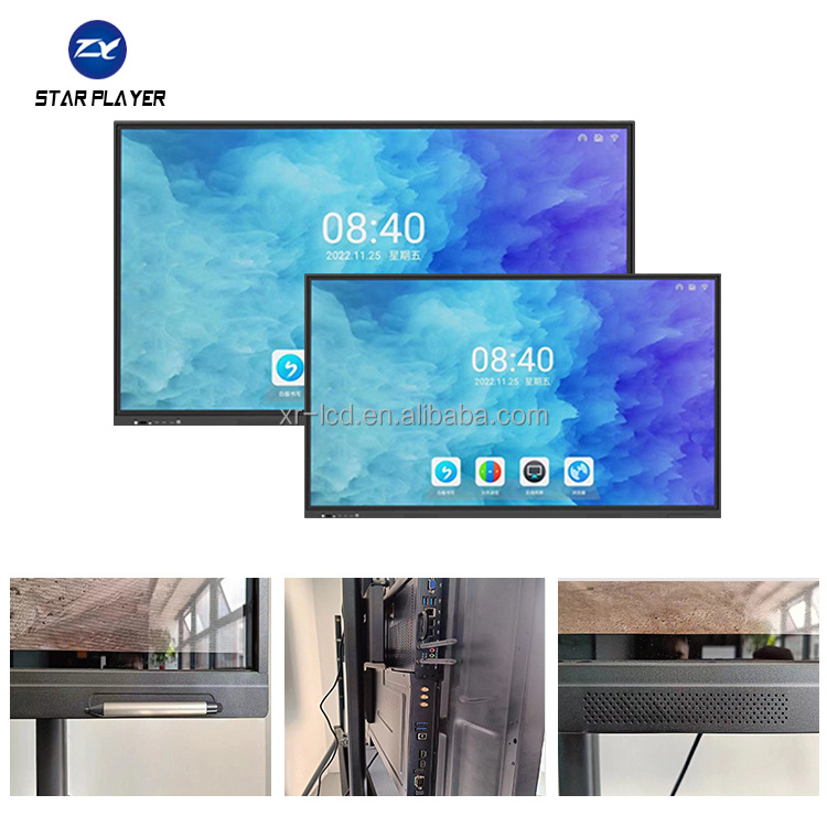 55 65 75 inch restoring the writing experience 4K ultra clear display no projector smart electronic interactive whiteboard