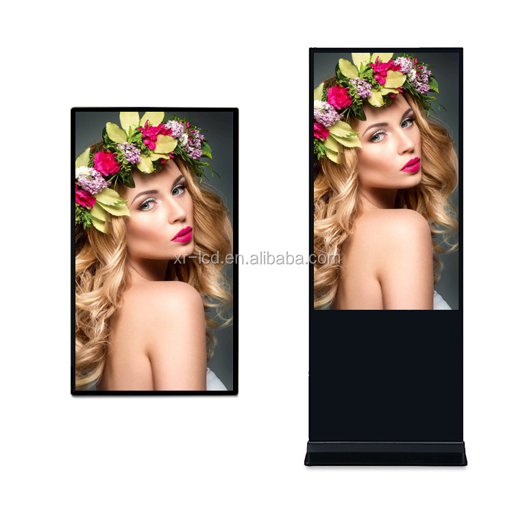 Cost-effective floor standing lcd digital advertising equipment 65 inch vertical digital signage display