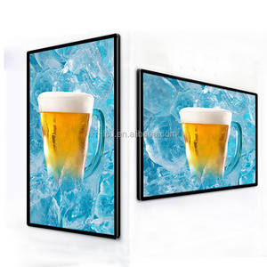 65 inch wall mount digital signage wall hanging advertising digital screen restaurant lcd digital menu board