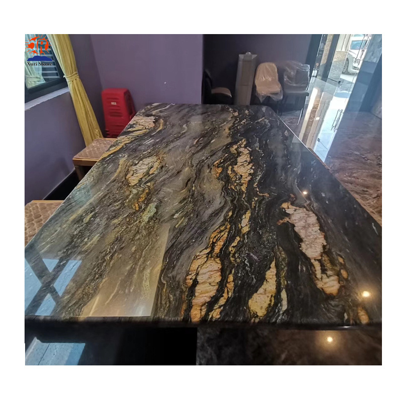 Natural stone Titanium granite cosmic black granite slabs cut to tiles