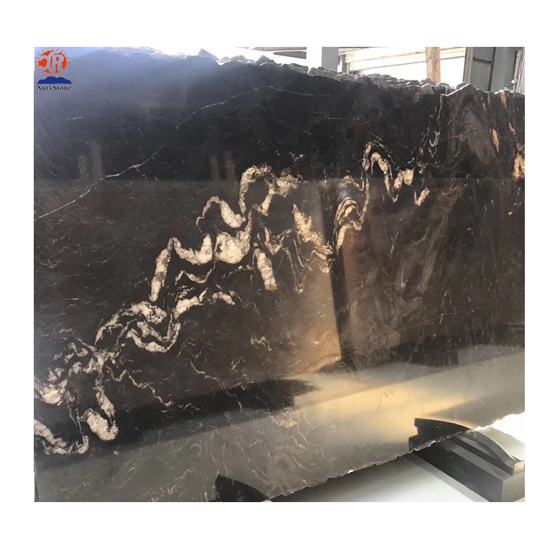 Natural stone Titanium granite cosmic black granite slabs cut to tiles