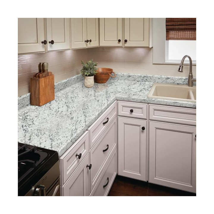 Polished Customized  Blue Ice Granite Countertop In The Kitchen Room