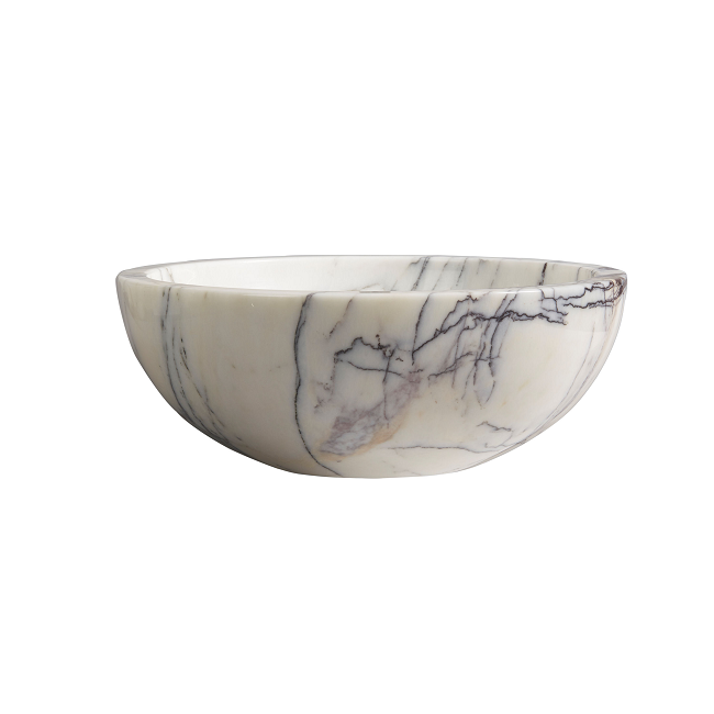 Italian Luxury Villa Hotel Basin Modern round Lilac White Onyx Marble Polished Cut-to-Size Slab for Bathroom Use