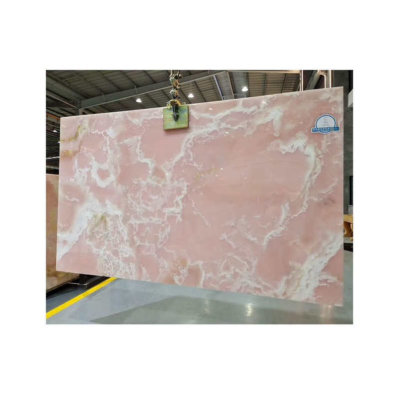 Pink Rose Quartz Stone Countertops for Kitchen