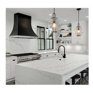 Custom Man-made Quartz Stone Kitchen Island Countertops